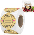 Jam and Jelly Jar Canning Labels for Mason Jars and More(2" Round 500/roll) with Lines for Writing- Jar Labels Jam, Jelly, and More