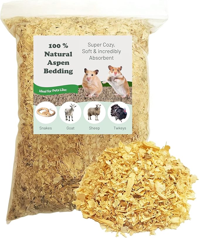 Treaton, Premium Natural Pine Animal Bedding – Dust-Free, Soft Shavings, Kiln-Dried & Heat-Treated for Indoor and Outdoor Pets