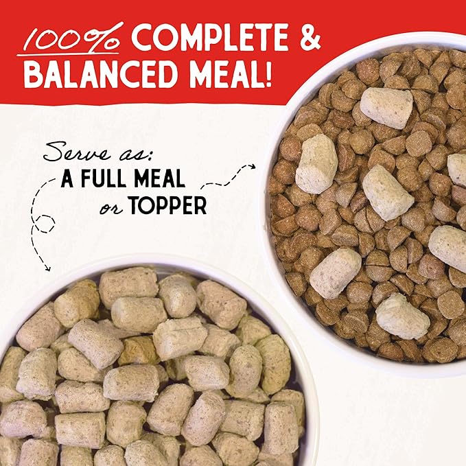 Stella & Chewy's Freeze-Dried Raw Tantalizing Turkey Meal Mixers- Dog Food Topper and Mixer - Made with 95% Cage-Free Turkey, Organs & Bone - Perfect for Picky Eaters - Grain-Free - 1 oz (Pack of 6)