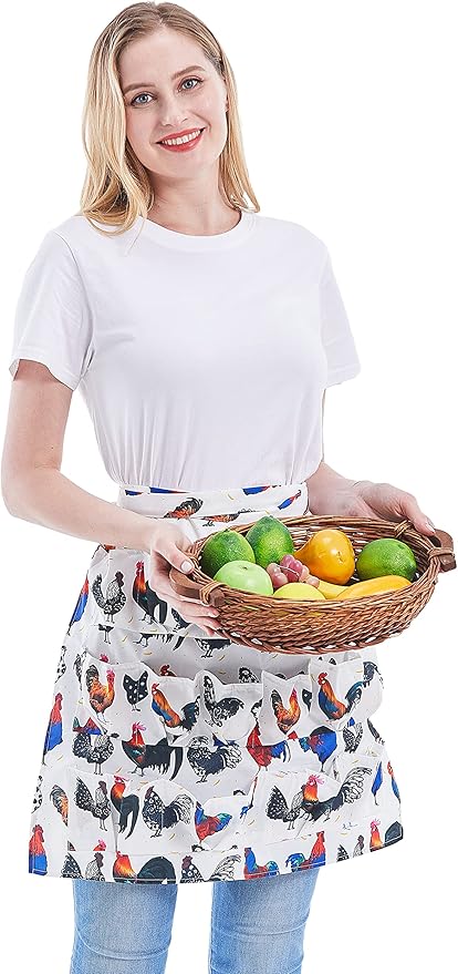 Nanxson Egg Collecting Apron Egg Gathering Apron with 12 Deep Pockets for Hense Duck Goose Eggs CF3136