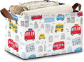 Car Storage Basket,Collapsible Storage Bin Cubes for Living Room Bedroom Blankets Home Storage 17x11.5x10Inch
