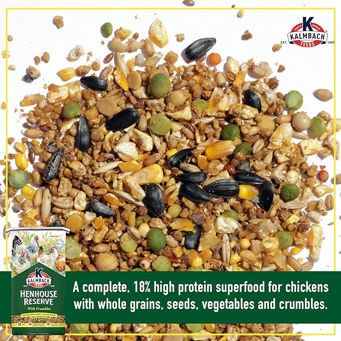 Kalmbach Feeds Henhouse Reserve® Whole Grain Layer Feed with Crumbles for Poultry