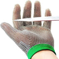 Dowellife Chainmail Glove, Cut Resistant Food Grade, Stainless Steel Mesh Metal Knife Cutting Glove for Butcher, Oyster Shucking Kitchen Mandoline Chef Slicing Fish Fillet(X Small)