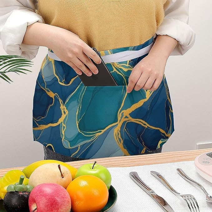Server Waitress Waist Apron Cooking Kitchen Restaurant Aprons for Women Men