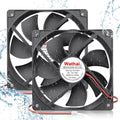 Wathai 120mm x 25mm DC 12V Waterproof Fan Dual Ball High Preformance for Electronic Equipment Cabinet or DIY Cooling Ventilation Exhaust Projects IP67 2 Pack