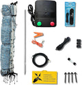 Starkline All-Purpose Sheep and Goat Netting AC Electric Fence Kit - 35" H x 164'L Electric Fence for Goats, Sheep, Gardens, Beehives, Dogs, and More in Backyards, Homesteads, Farms and Ranches