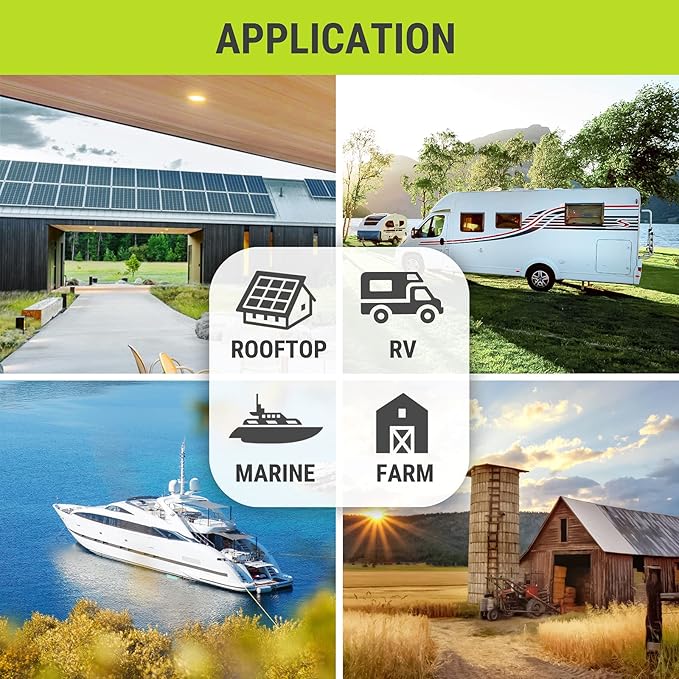 Newpowa 10W(Watts) 12V(Volts) Monocrystalline 10BB Solar Panel High-Efficiency PV Module Power for Boat RV Gate Opener Fences