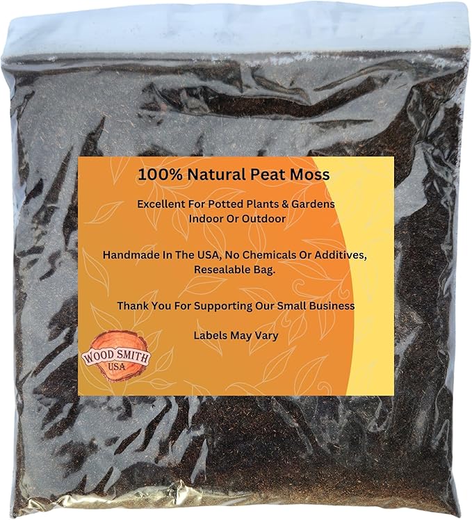 Premium Sphagnum Moss for Plants - 100% Organic Peat Moss, and Plant Soil Blend | Ideal Indoor Potting Soil for House Plants. Half Quart