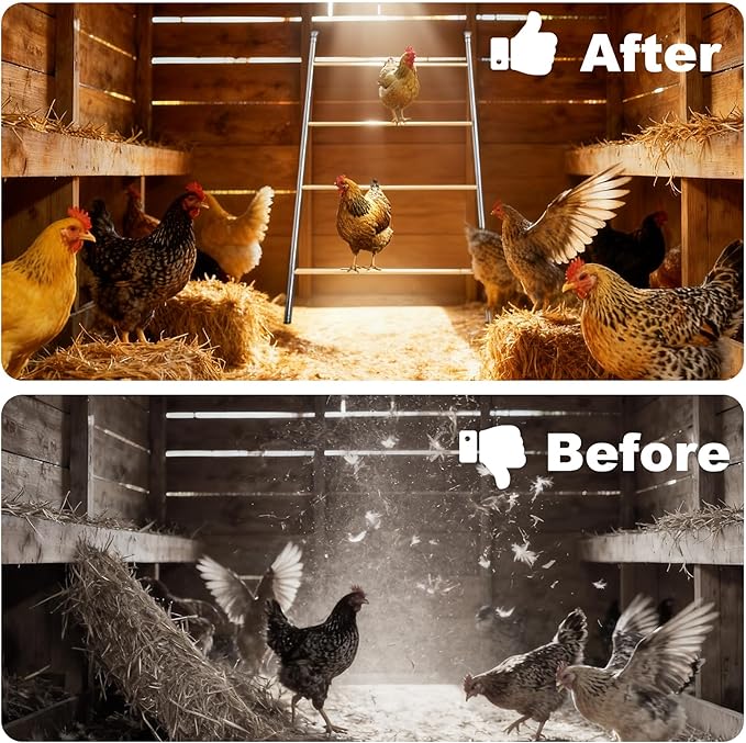 Chicken Perch for Coop, 41" W x 55" L, Chicken Roosting Bars, Toys Roost Ladder for Backyard Poultry, Funny Chicken Coop Accessories