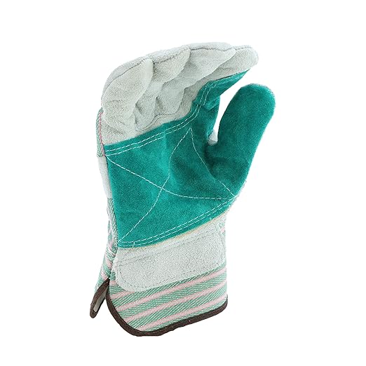 West Chester 500DP Split Cowhide Leather Glove - [Pack of 12 Pairs] 10.5 in. (L), 5.25 in. (W), X Large Double Palm Glove with 2.5 in. Safety Cuff