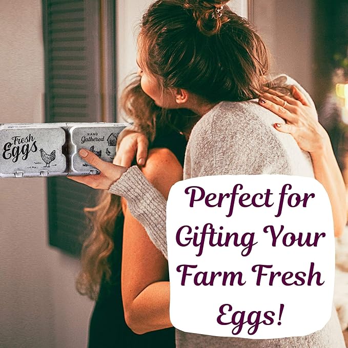 Half Dozen Egg Cartons- Full Dozen Can Split to Half Dozen Size- Each Carton Securely Holds 6 or 12 Extra Large Eggs (Natural, 250)