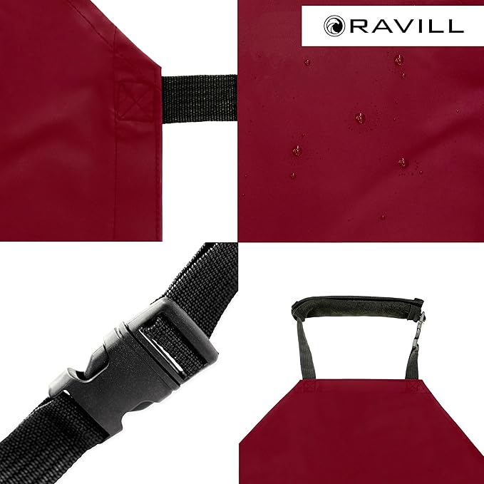 Waterproof Apron For Men and Women - 2 Pockets - 35" Long Multi Purpose Work Aprons for Dishwashing, Dog Grooming