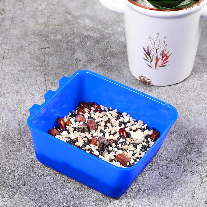 20 Pcs Cage Cups Chicken Feeder Waterer, 16 oz, Hanging Bunny Cage Feeder, Chicken Water Bowl for Pet Parrot, Rooster, Parakeet, Gamefowl, Poultry, Pigeon Wire Cage
