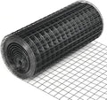 Fencer Wire 16 Gauge Hardware Cloth, Black Vinyl Coated Welded Wire Mesh, Chicken Coop Wire Fence, 1.5 inch x 1.5 inch Grid (2 ft. x 100 ft.)