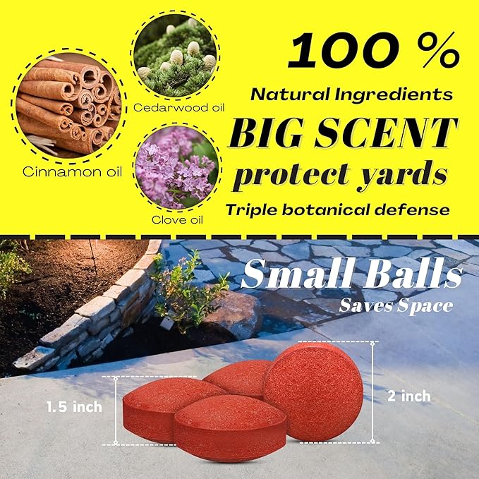 Snake Repellent for Yard Powerful,Snake Away, Keep Snakes Away for Outdoors Pet Safe,Copperhead Rattlesnake Repellent (12, Yellow)