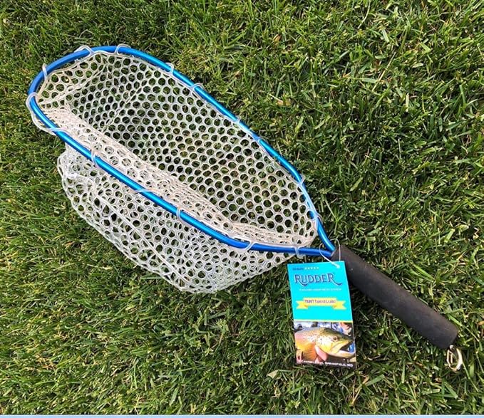 Rudder Fly Fishing Landing Net Mesh Trout Catch and Release Net Light Weight