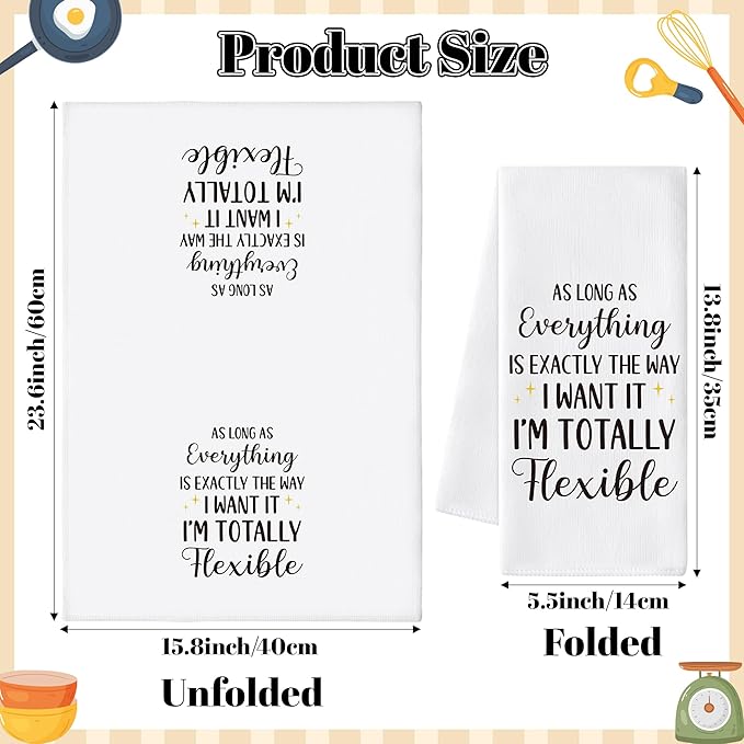GROBRO7 Funny Sayings Hand Towel - 6Pcs Humor Sarcastic Word Towel Bathroom Decorative Gifts for Adult Men Woman, Soft Polyester Dish Towels for Kitchen Bath Bar Dining Room Decor White