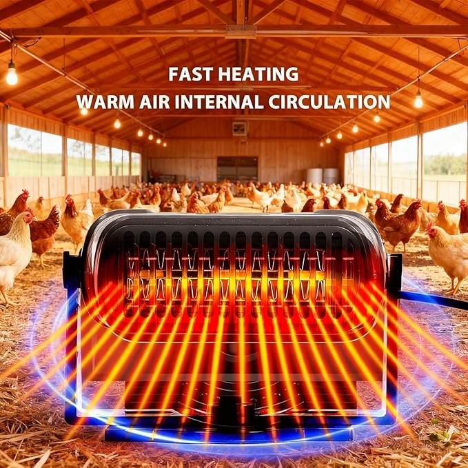 Solar Heater For Chicken Coop – 2026 Grade Overheating Protection Design, 30W Safe Solar-Powered Winter Warmer for Animal Shelters, Stables