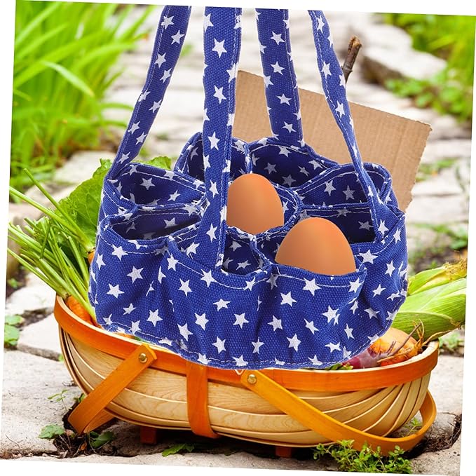 PRETYZOOM 9bags Egg Collecting Basket Chicken Egg Pouch Storage Bag Apron for Collecting Multi-pockets for Fresh