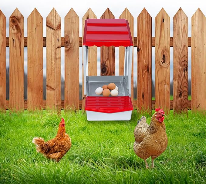 Chicken Nesting Box,1 Hole Nesting Box for Chicken Coop, Rolling Egg Collection and Protection Nesting Boxes