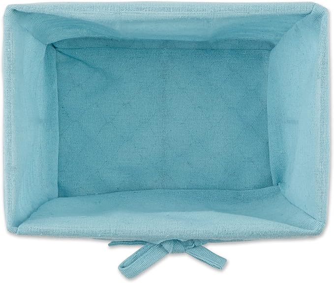 DII Farmhouse Chicken Wire Storage Baskets with Liner, Small, Vintage Aqua, 9x7x6", 2 Piece
