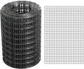 Black Hardware Cloth 4'' x 10' PVC Steel Vinyl Coated 1/2 inch Galvanized Wire Mesh Roll (19 GA) Chicken Wire Fence Roll, for coop Fences,Screen mesh, Rabbit/Snake Fences, Poultry enclosures, etc.