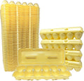 Cackle Hatchery Foam Egg Cartons for Chicken Eggs Holds 1 Dozen Eggs (Yellow, 50)