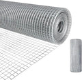 Hardware Cloth 1/2 inch 19Ga Double Hot-Dipped Galvanized After Welding Wire Fence Mesh Welded Metal Chicken Wire Fencing Roll (Silver 1/2 8X25)