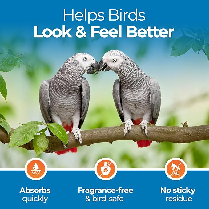 Aloe Vera Bird Spray for All Birds – Soothes Itchy Skin & Feather Plucking – 8oz Odor-Free Mist, Safe if Ingested, Daily Use Bird Mist, Softens Feathers, Natural Formula – Made in USA by UnRuffledRx™