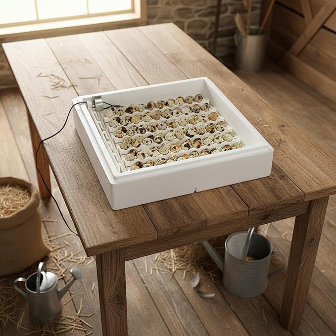 Farm Innovators 6 Pack Quail Rails - 20 Spot Small Egg Trays Only, Fits up to 120 Eggs Total - Compatible with Model 3200 Automatic Egg Turner