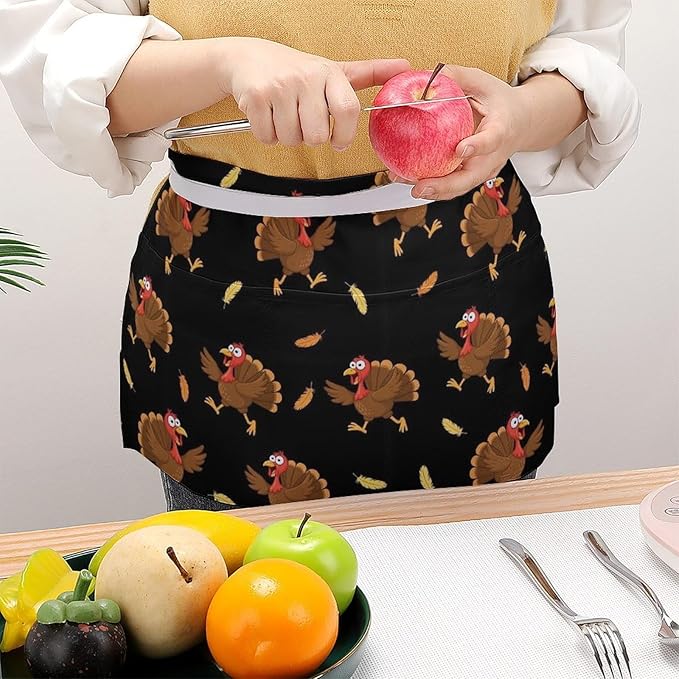 Server Waitress Waist Apron Cooking Kitchen Restaurant Aprons for Women Men