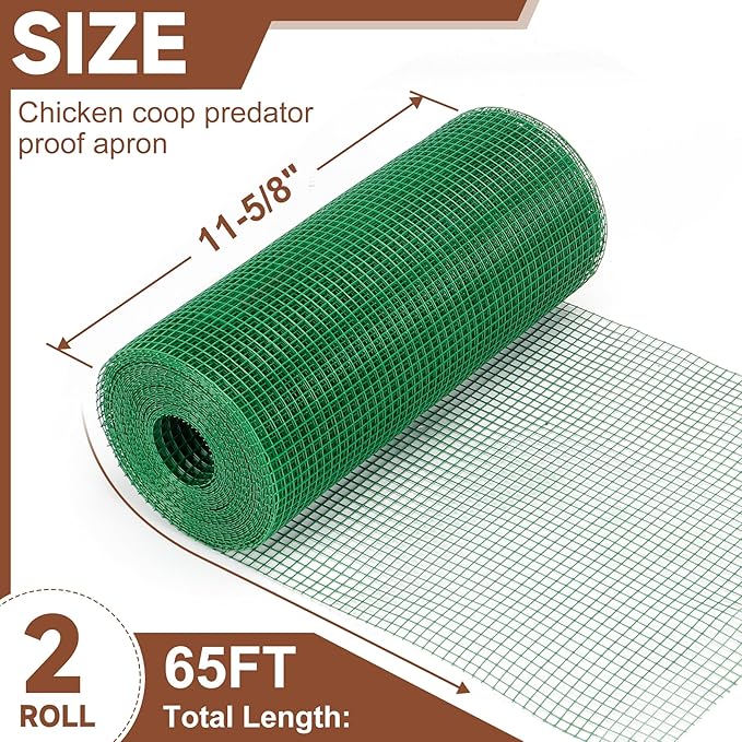 BJADE'S Chicken Coop Predator Proof Apron,Chicken Wire Bottom Predators Resistant,Fence Netting Barrier for Chicken Coop