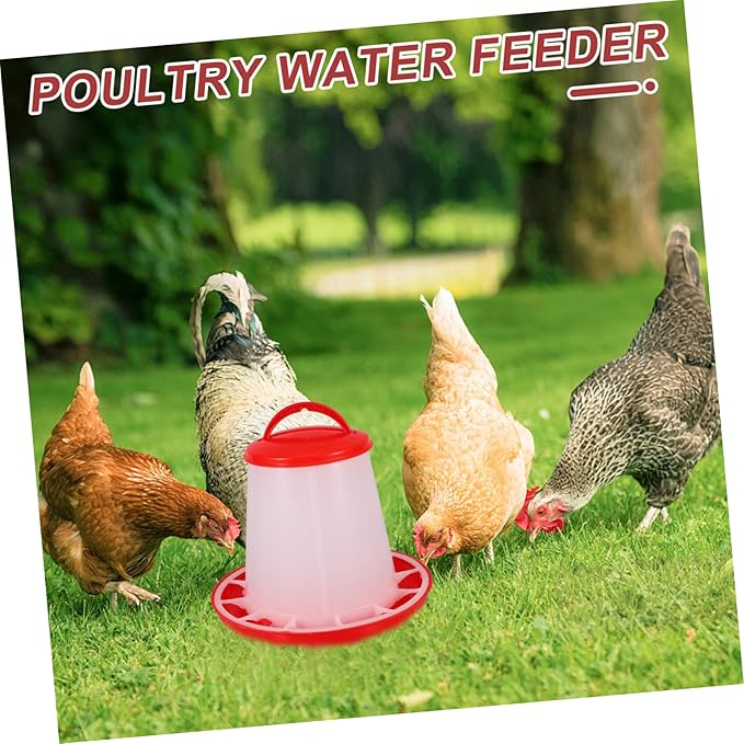 Milisten Hanging Chicken Feeder Waterer Capacity Poultry Food Container Durable Plastic Duck Chicken Feed Dispenser Efficient Feed Use Easy to Clean Versatile Coop Accessory