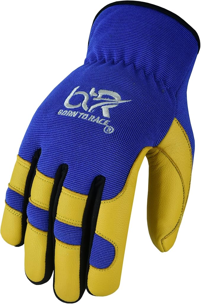 Safety Work Gloves Heavy Duty Genuine Goat Leather Hand Protection Mechanic, Welding, Construction Gloves