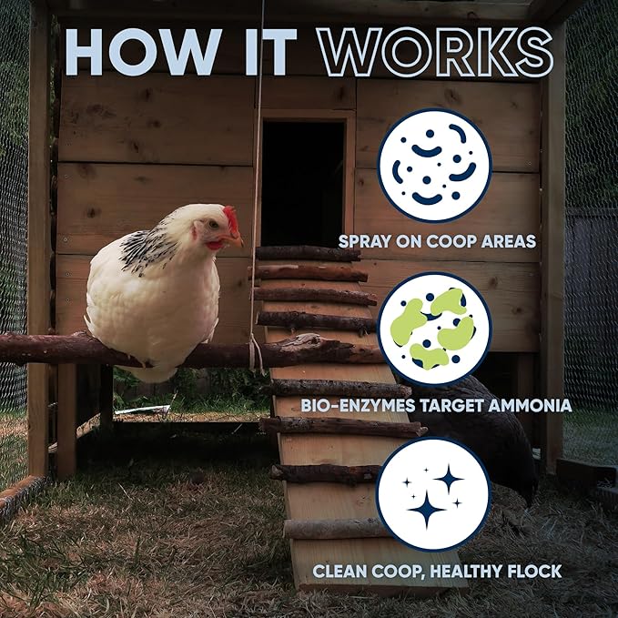 Eco Strong Chicken Coop Odor Eliminator Coop Refresher for Chickens (128 oz)