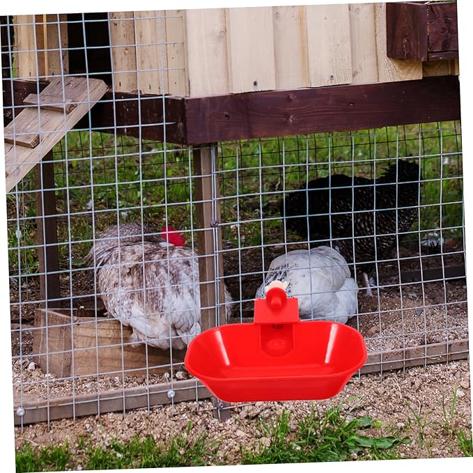 Milisten Automatic Chicken Waterer Cups Large Leakproof Poultry Drinking Bowls for Ducks Geese Turkey with Mounting Hole Durable Poultry Watering System