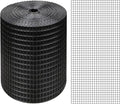 Black Hardware Cloth 4'' x 10' PVC Steel Vinyl Coated 1/4inch Galvanized Wire Mesh Roll (23GA) Chicken Wire Fence Roll, for coop Fences,Screen mesh, Rabbit/Snake Fences, Poultry enclosures, etc.