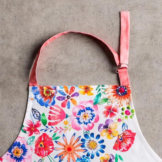 Maison d' Hermine 100% Cotton Apron for women with Pocket Kitchen Chef Apron for Men Cooking Easter Decorations