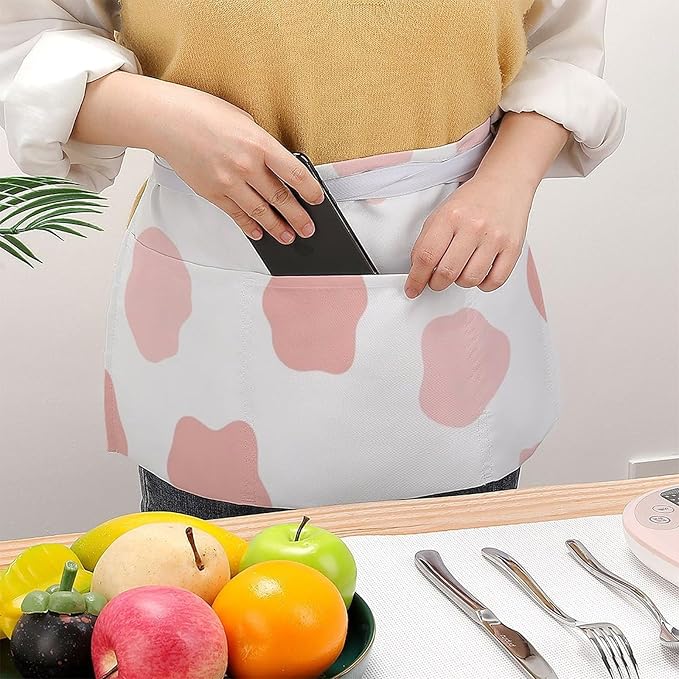 Server Waitress Waist Apron Cooking Kitchen Restaurant Aprons for Women Men