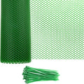 1-Pack Floral Chicken Wire Mesh, 15.7 in x 33 ft Plastic Hexagonal Chicken Wire Fencing with 50 Garden Ties for Crafts/Poultry Netting/Garden/Plant Protection [Green]