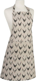 Now Designs Chicken Scratch Cotton Chef's Kitchen Apron, Chicken Print 28 x 32 inches