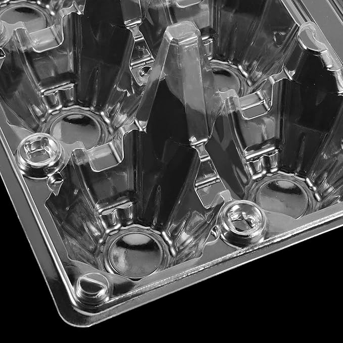 HOIGON 120 Pack Egg Cartons 6 Count, Stackable Half Dozen Egg Carton Bulk for Kitchen, Refrigerator, Market, Farm Storing, Groceries