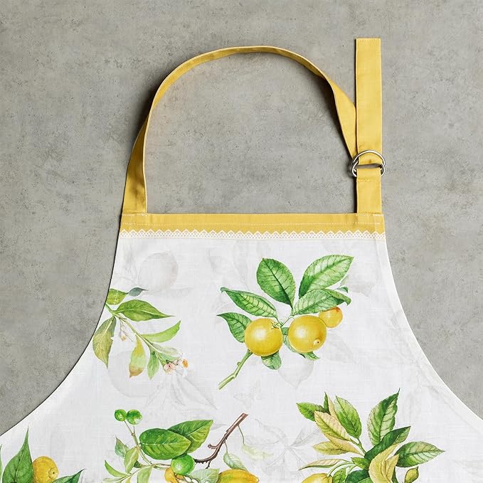 Maison d' Hermine 100% Cotton Apron for women with Pocket Kitchen Chef Apron for Men Cooking Easter Decorations