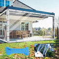 Clear Tarp 8x10ft Clear Tarps Heavy Duty Water Resistant,20Mil Thickened Transparent Tear Resistant PVC Vinyl Tarpaulin Enclosurewith Grommets and Reinforced Edges for Patio,Porch and Multipurpose