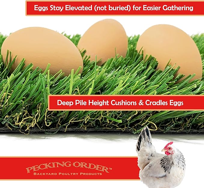 Pecking Order Nest Box Turf - 3 Pack, Green