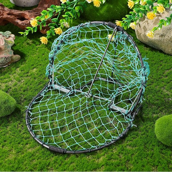 Yardwe Pigeon Bird Trap Bird Net Quail Catcher Pigeon Catching Net for Small Birds Pigeons Sparrow Quail, 7.9 X 5.9 Inch