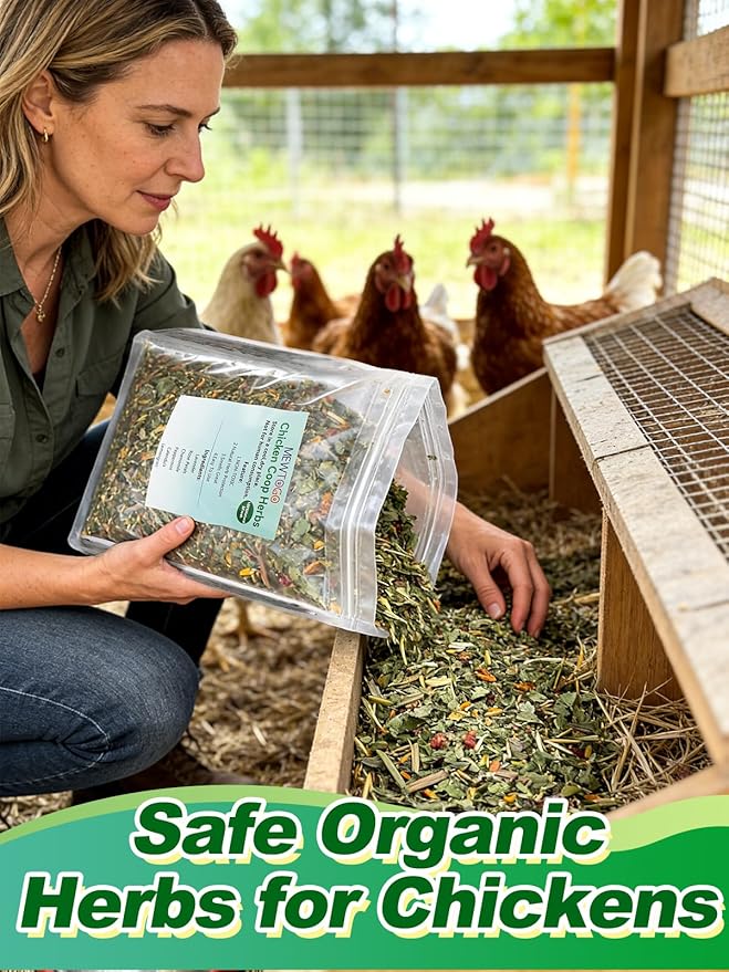 Chicken Nesting Herbs for Outdoor Indoor Chicken Coop - 20OZ Natural Egg-Laying Box Feed Herbs for Freshening Bedding Promote Egg Production