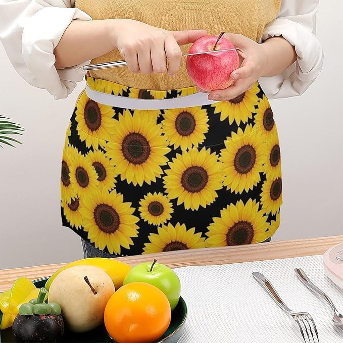 Server Waitress Waist Apron Cooking Kitchen Restaurant Aprons for Women Men