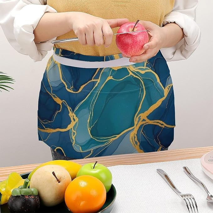 Server Waitress Waist Apron Cooking Kitchen Restaurant Aprons for Women Men