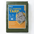 GUARD SHIELD Green Tarp Waterproof 6x8 Feet Medium Duty All Purpose Poly Tarps Cover 7mil